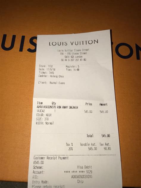 fake louis vuitton receipt with custom name|is my louis vuitton real.